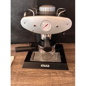 IMUSA Espresso Machine with Glass Carafe and Accessories